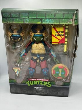 Super7 TMNT Ultimates Sewer Samurai Leonardo Action Figure New Ninja Turtles